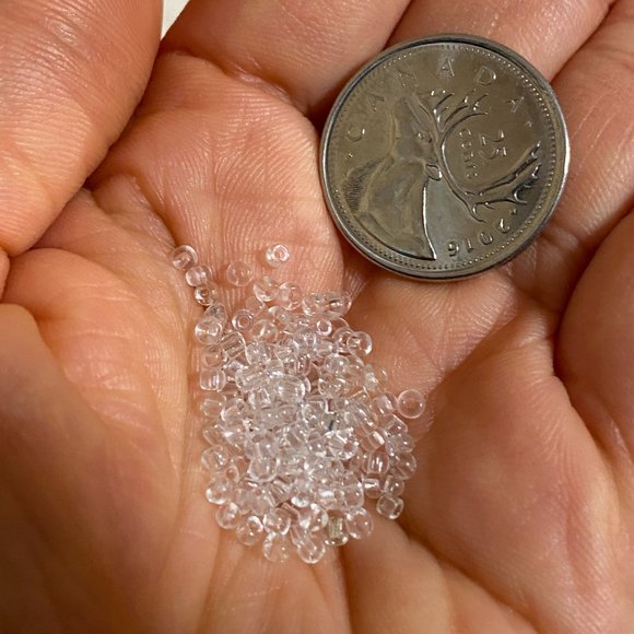 3/$10, Seed Beads Lustre Rocaille ~Transparent~ - Picture 2 of 3